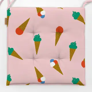 Sitzkissen Eis im Hörnchen - Eistüte