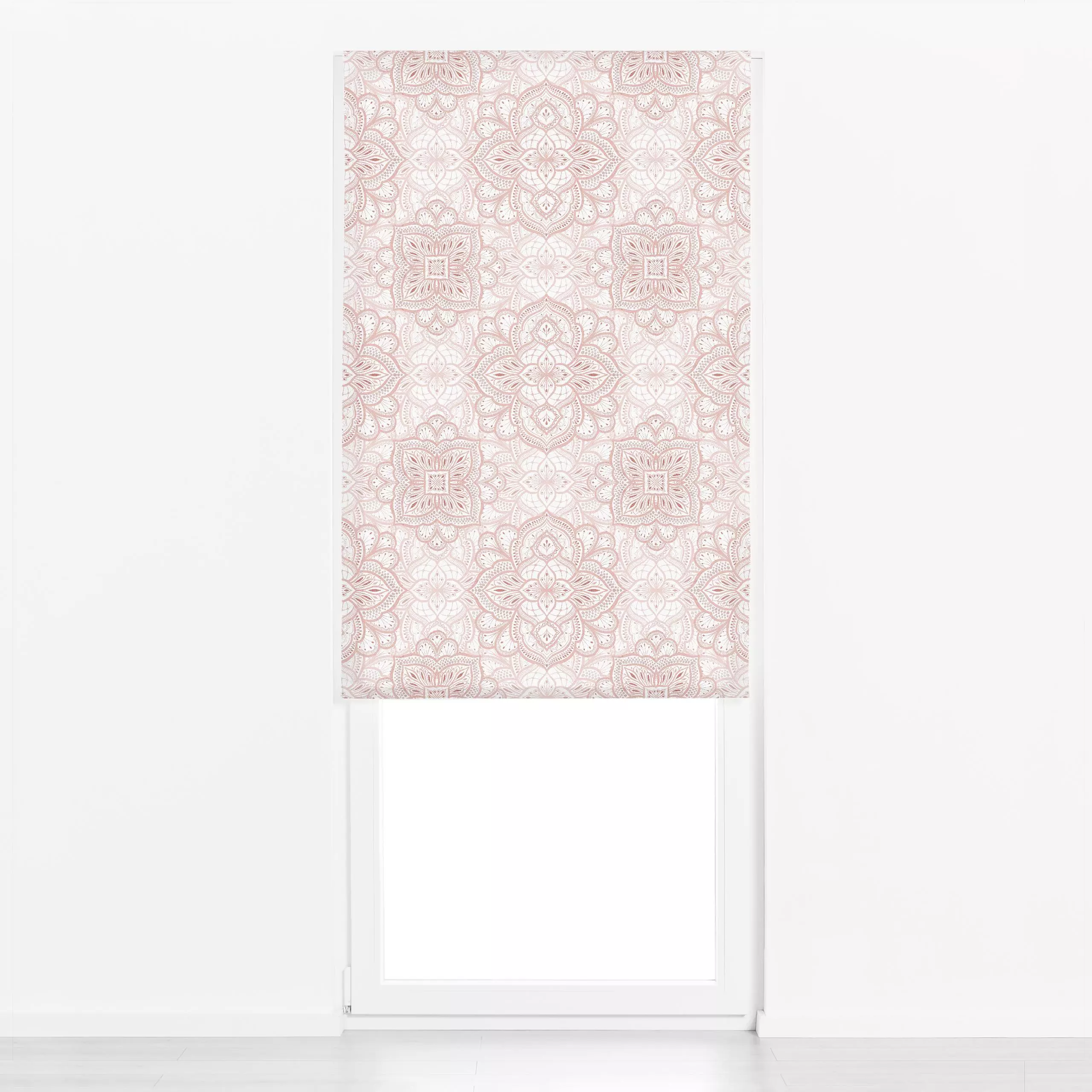 Raffrollo Blush boho Marrakesh Fliese 2 - Symbole & Muster - von „Bloomery Decor"; marrakesch, boho, altrosa, vintage, Ethno...