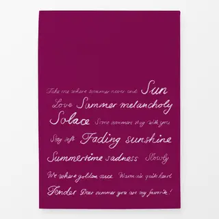 Geschirrtücher Typo Englisch Pink