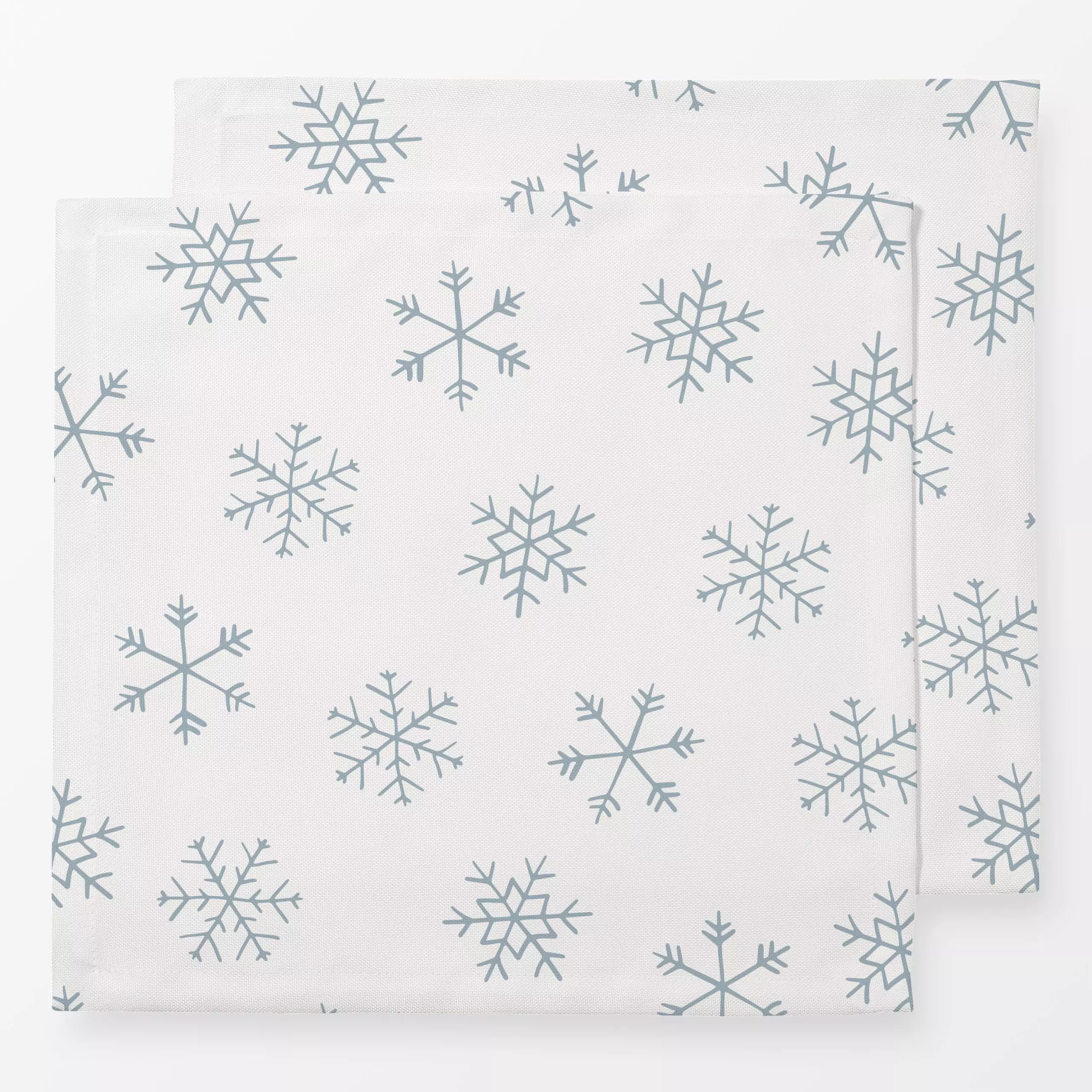 Servietten SNOWFLAKE PATTERN - Natur & Landschaft, Winter - von „Kruth Design"; skandinavisch, Kissen, Schneeflocken, Winter...