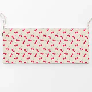 Bankauflage Kirschenmuster creme