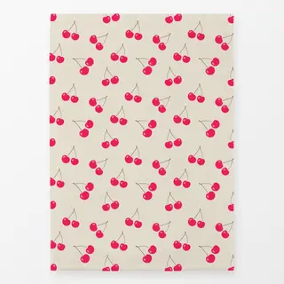 Geschirrtücher Kirschenmuster creme