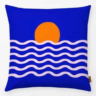 Kissen Sonnenuntergang grafisch