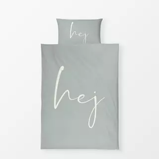 Bettwäsche hej Salbei Grün mit Creme