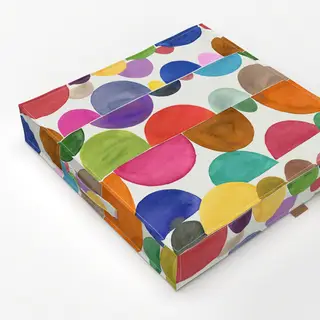 Bodenkissen Geometrisch Retro Bunt Kreise