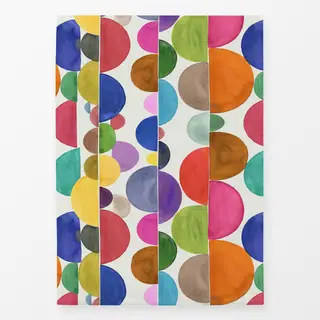 Geschirrtücher Geometrisch Retro Bunt Kreise