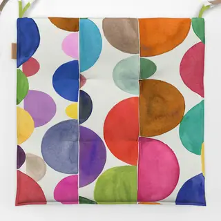 Sitzkissen Geometrisch Retro Bunt Kreise