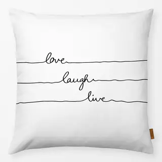 Kissen Love Laugh Live