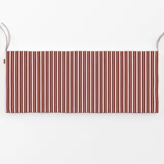 Bankauflage Bistro Stripes fine red