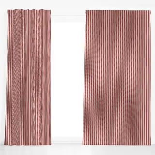 Dekovorhang Bistro Stripes fine red