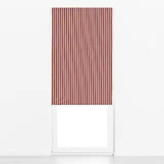 Raffrollo Bistro Stripes fine red