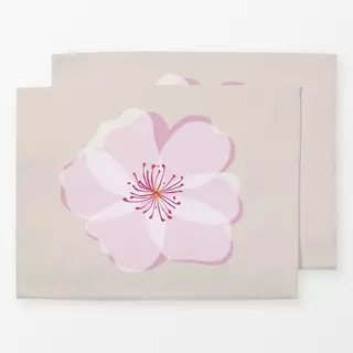 Tischset Kirschblüte beige 1