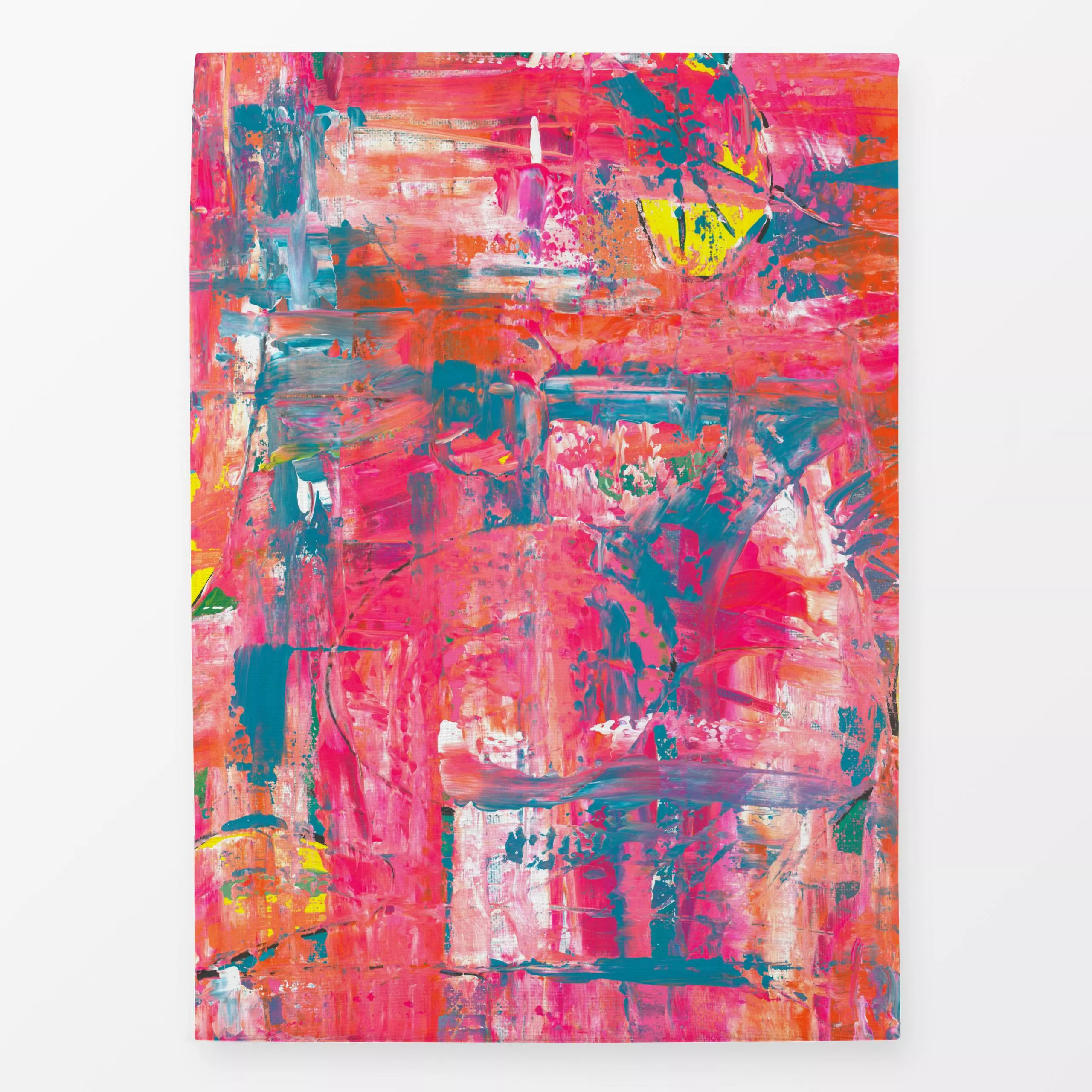 Geschirrtücher Pink Flash - Symbole & Muster - von „duundich"; Textur, Acryl, Pinsel, Struktur, abstrakt, bunt