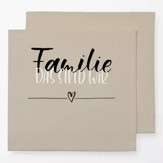 Servietten Familie das sind wir fog