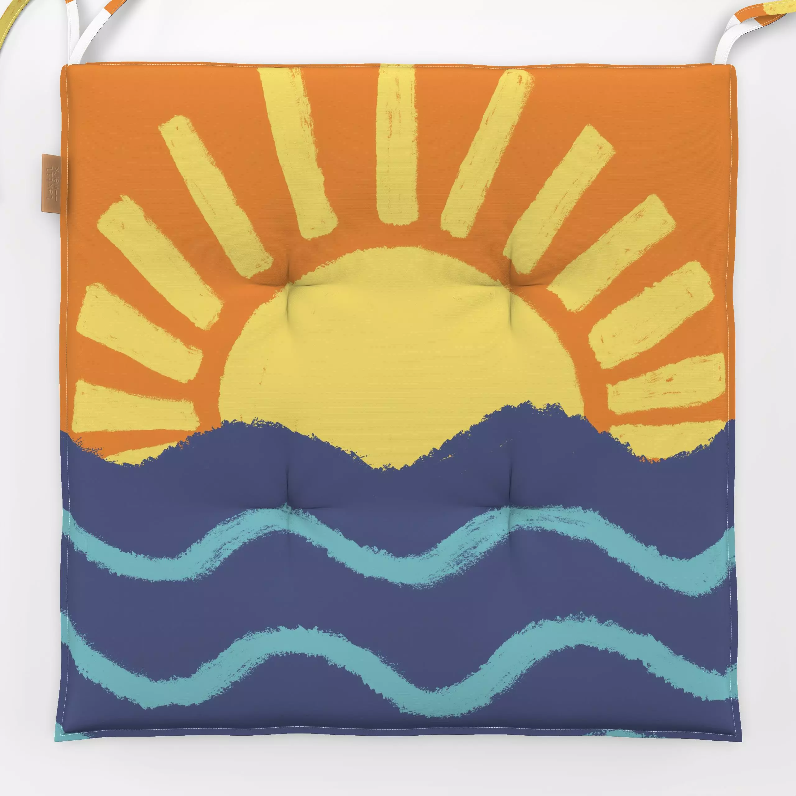 Sitzkissen Sonnenuntergang am Meer - Natur & Landschaft, Reise - von „Studio Dolci"; Meer, Sonnenaufgang, Sonnenuntergang, S...