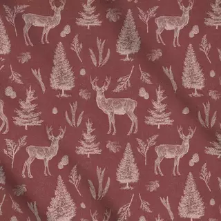 Meterware Winter deer and woodlands I