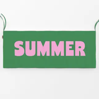 Bankauflage Summer pink & grün