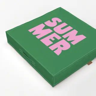 Bodenkissen Summer pink & grün