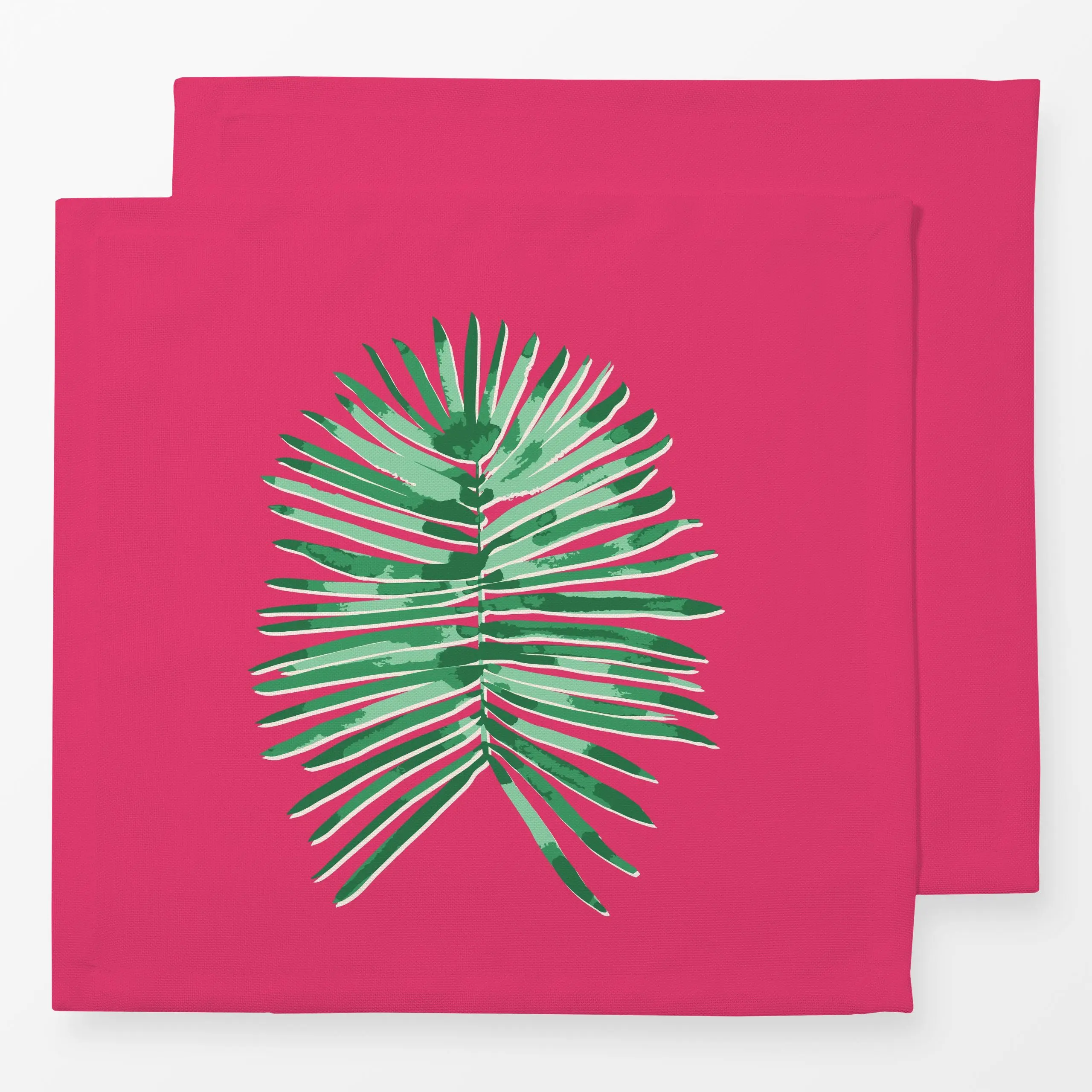 Servietten Exotic Palmleaf pink - Sommer, Pflanzen & Botanik, Safari & Dschungel - von „Karen Menzenbach"; Palmen, tropisch,...