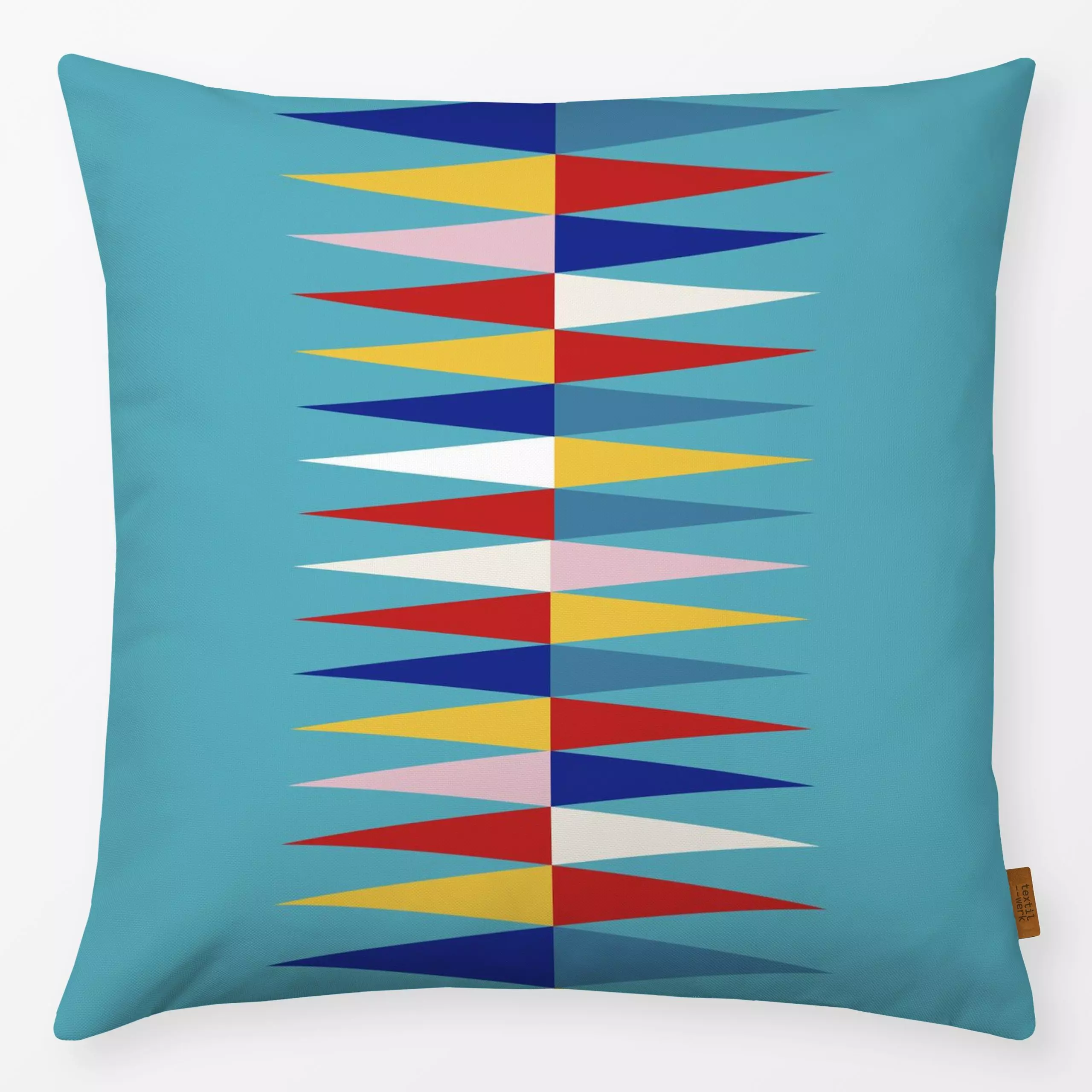 Kissen Multicolor Rauten - Symbole & Muster - von „Andrea Liesert"; Muster, abstrakt, graphisch, Cozy, farbenfroh, Rautenmus...