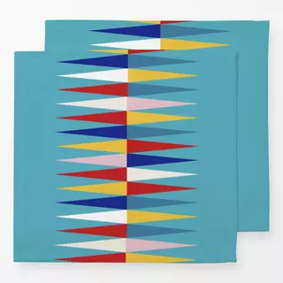 Servietten Multicolor Rauten