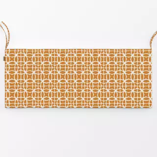 Bankauflage Mediterrane Fliesen orange