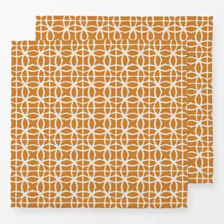 Servietten Mediterrane Fliesen orange