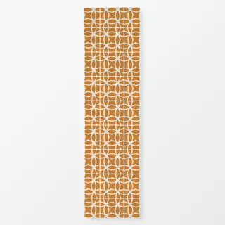 Tischläufer Mediterrane Fliesen orange