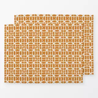 Tischset Mediterrane Fliesen orange