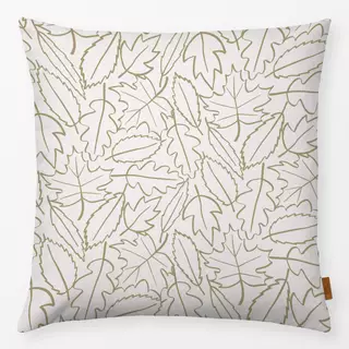 Kissen Blätter Herbst Laub beige grün