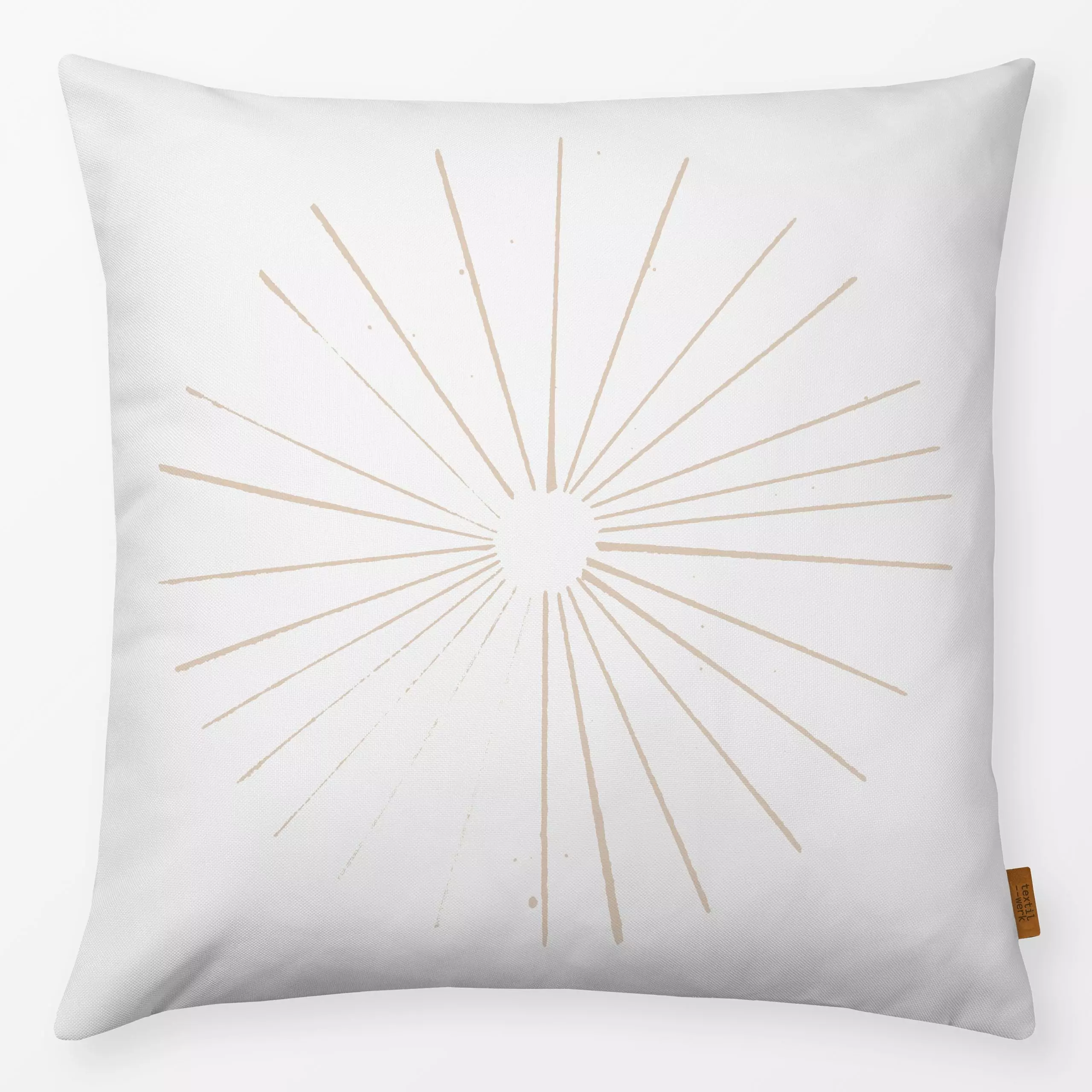 Kissen sun is high desert sand - Natur & Landschaft, Sommer - von „LEEMO"; minimal, linie, Acryl, Struktur, Illustration, Li...