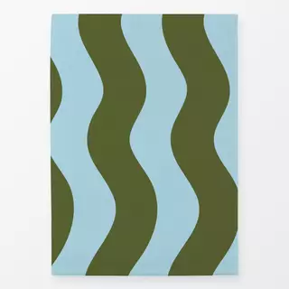Geschirrtücher Wellen Green Blue