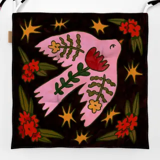 Sitzkissen Floral Bird - Blumen Vogel