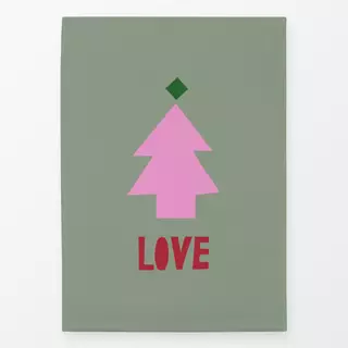 Geschirrtücher Tree and Love grün