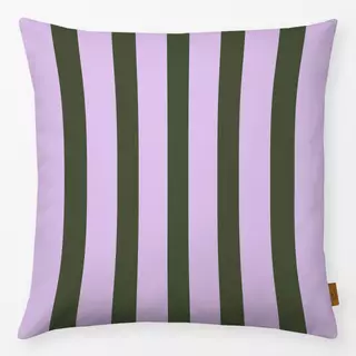 Kissen Bold Stripes lilac green