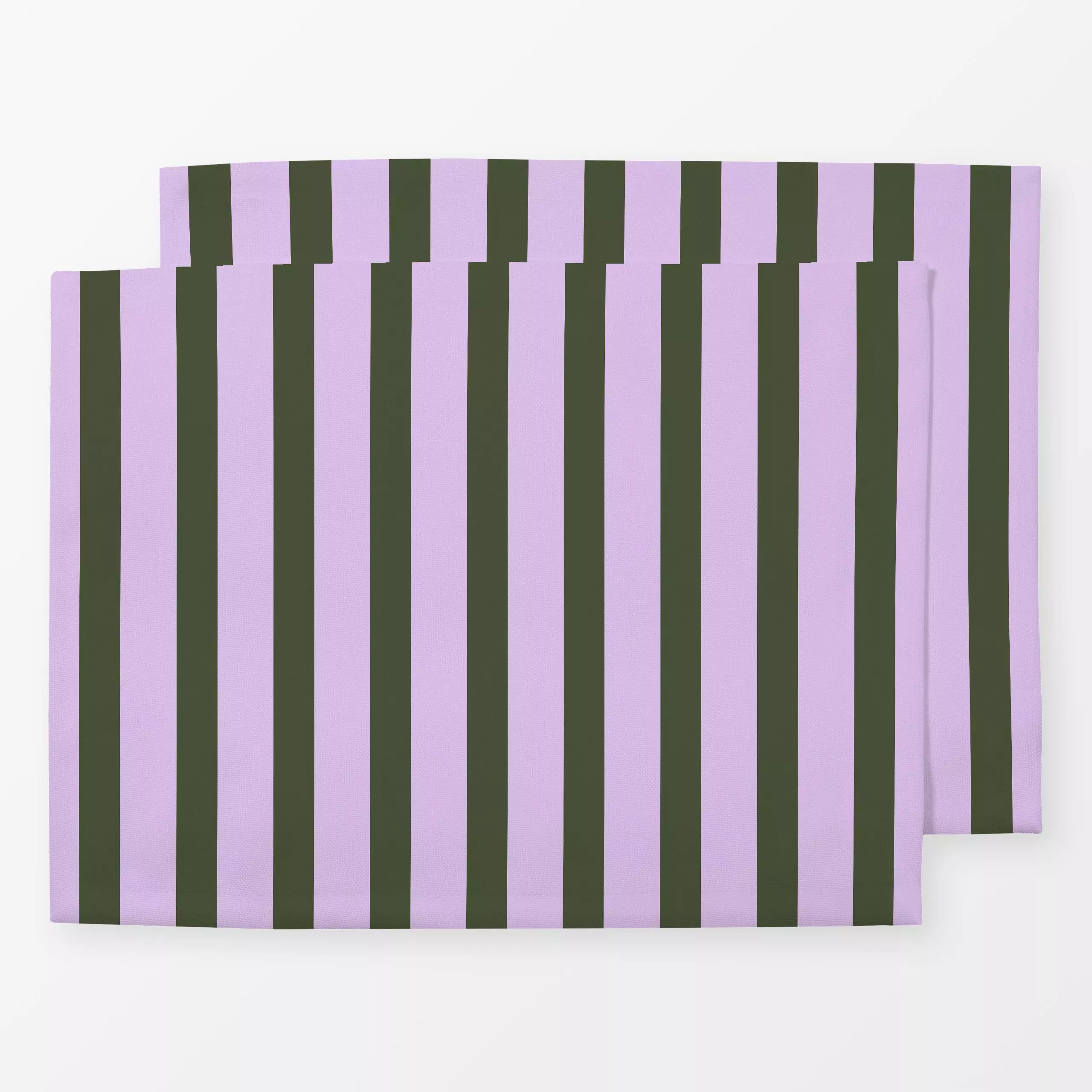 Tischset Bold Stripes lilac green - Herbst, Symbole & Muster - von „Karen Menzenbach"; Muster, Streifen, grafisch, bunt, lil...