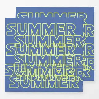 Servietten Summer Summer Summer blau