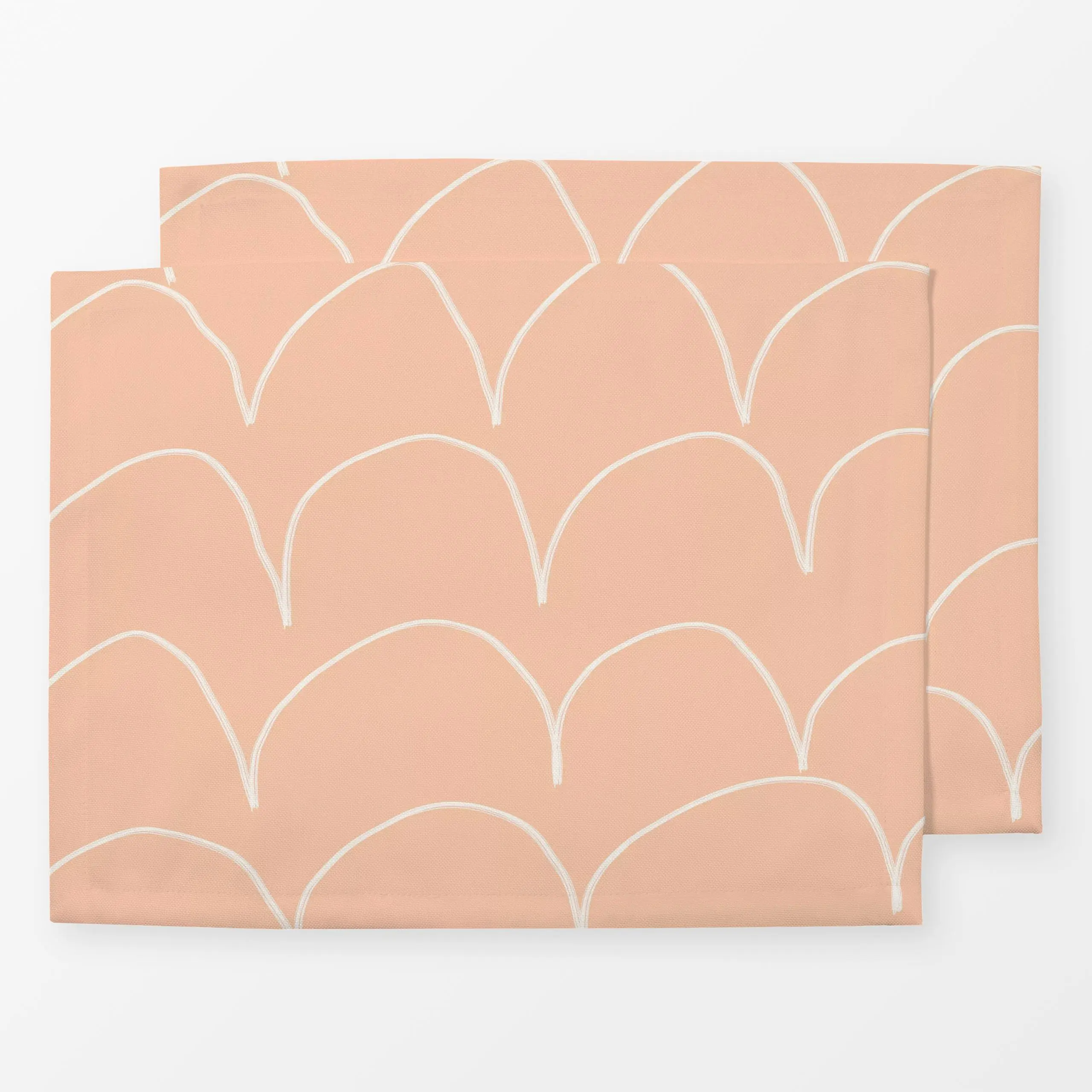 Tischset Pastel Waves - Symbole & Muster - von „Miriam Dück"; abstrakt, rosa, Garten, Sommerblumen, Strand, modern, pastel, ...