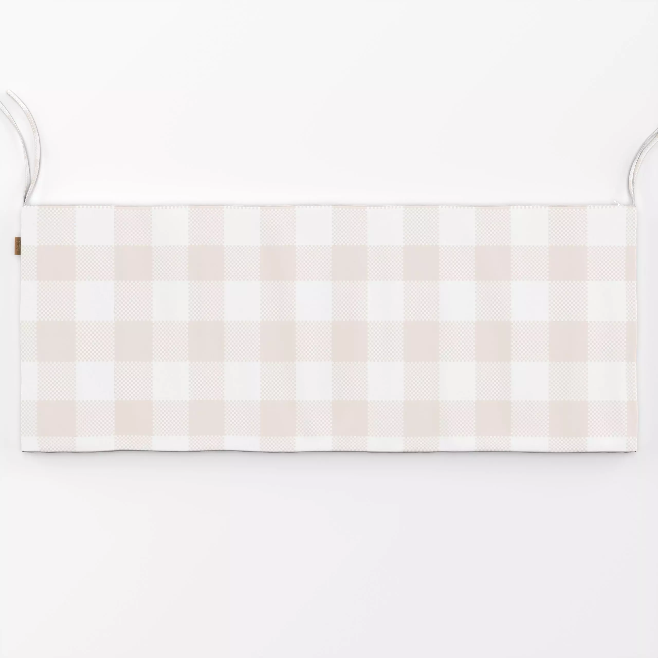 Bankauflage Pink Weiß Gingham Grid 2 - Sommer, Symbole & Muster, Retro & Vintage - von „Uta Naumann"; boho, Retro, Karo, kar...