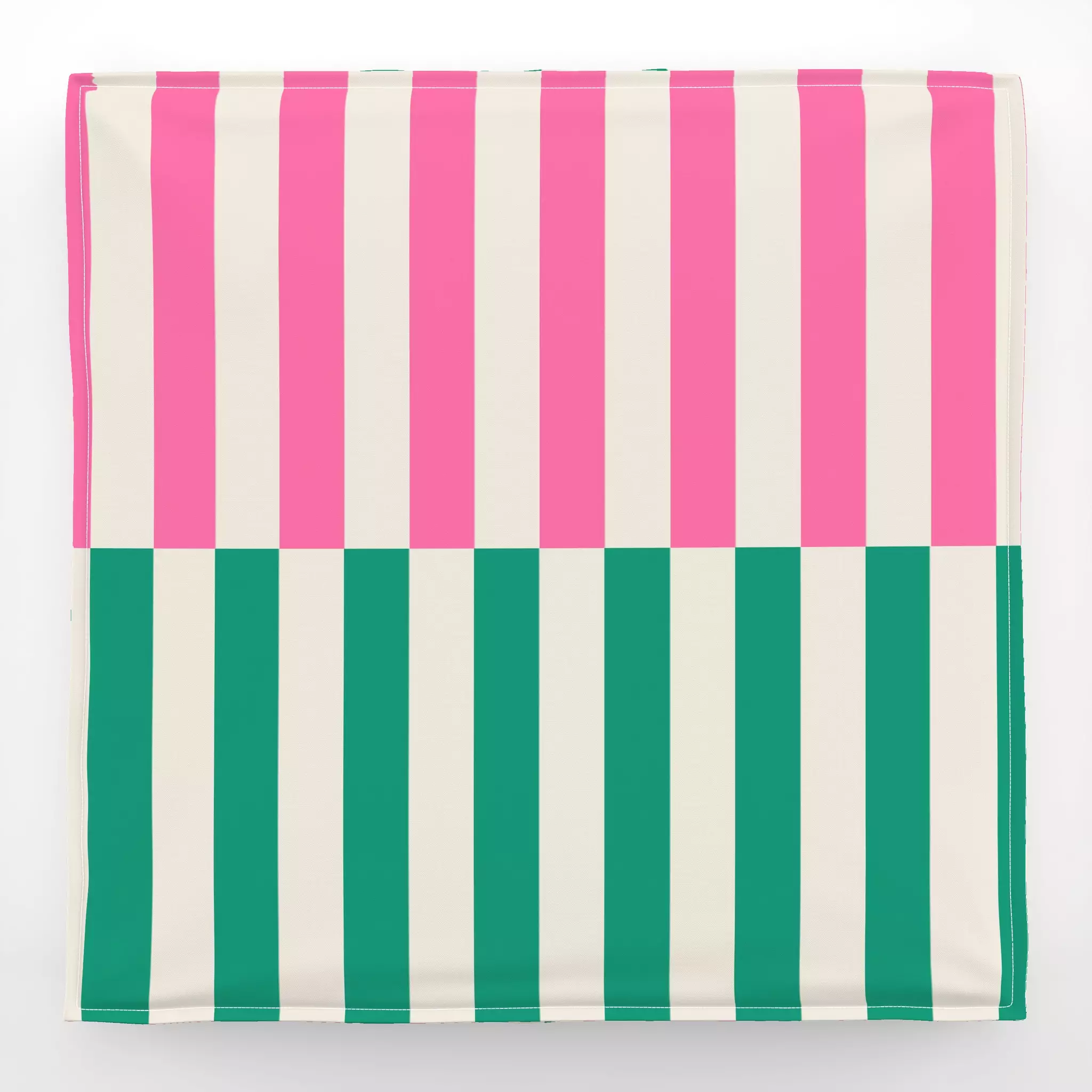 Bodenkissen Stripes Checks Pink Green Stripes Checks Pink Green
