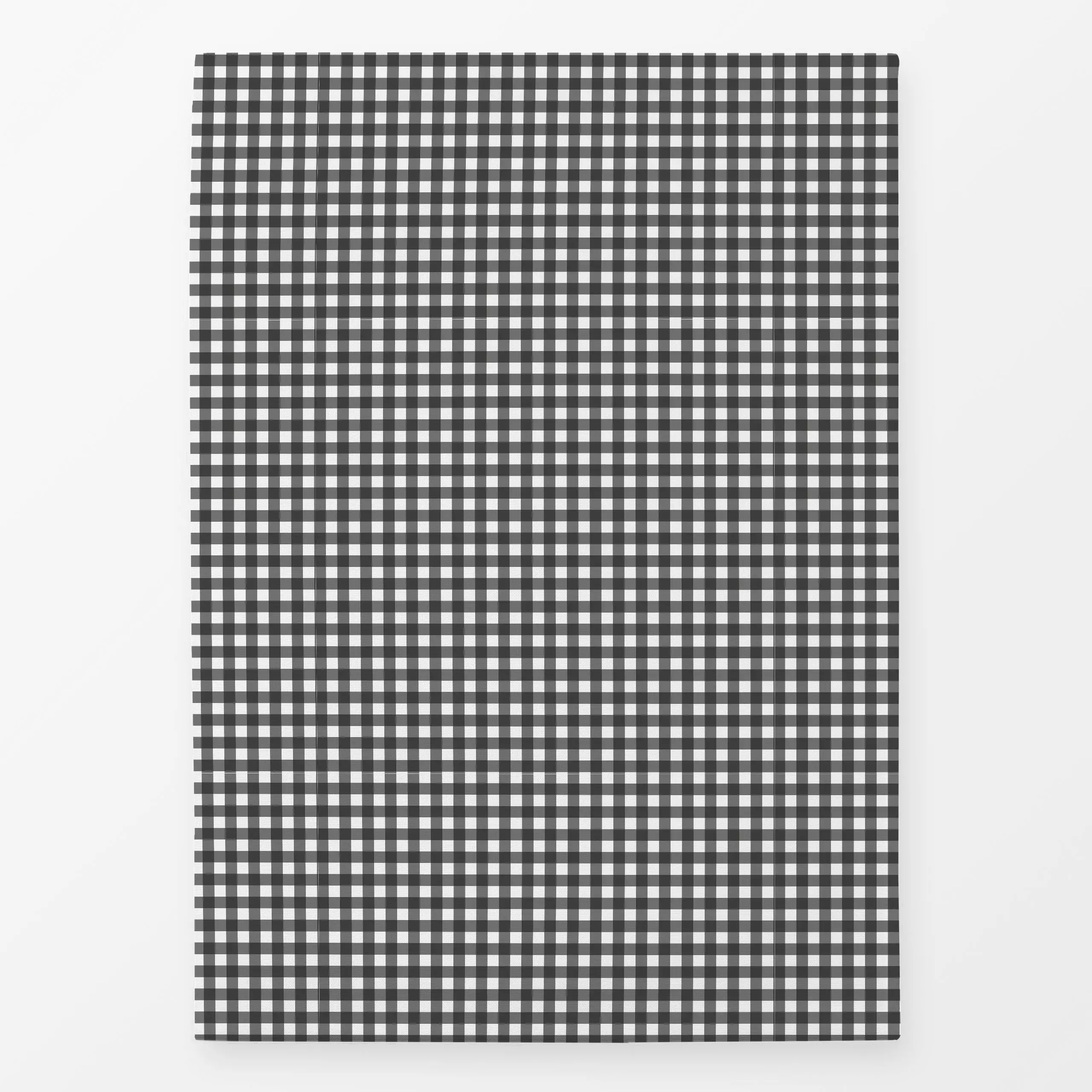 Geschirrtücher Mistletoe Gingham Schwarz Weiß - Symbole & Muster - von „Studio ROSAGRAU"; Muster, schwarz, minimal, kleingem...