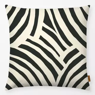 Kissen Colorful Stripes Black