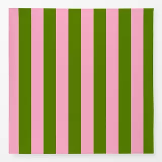 Tischdecke Streifen Allover grün rosa
