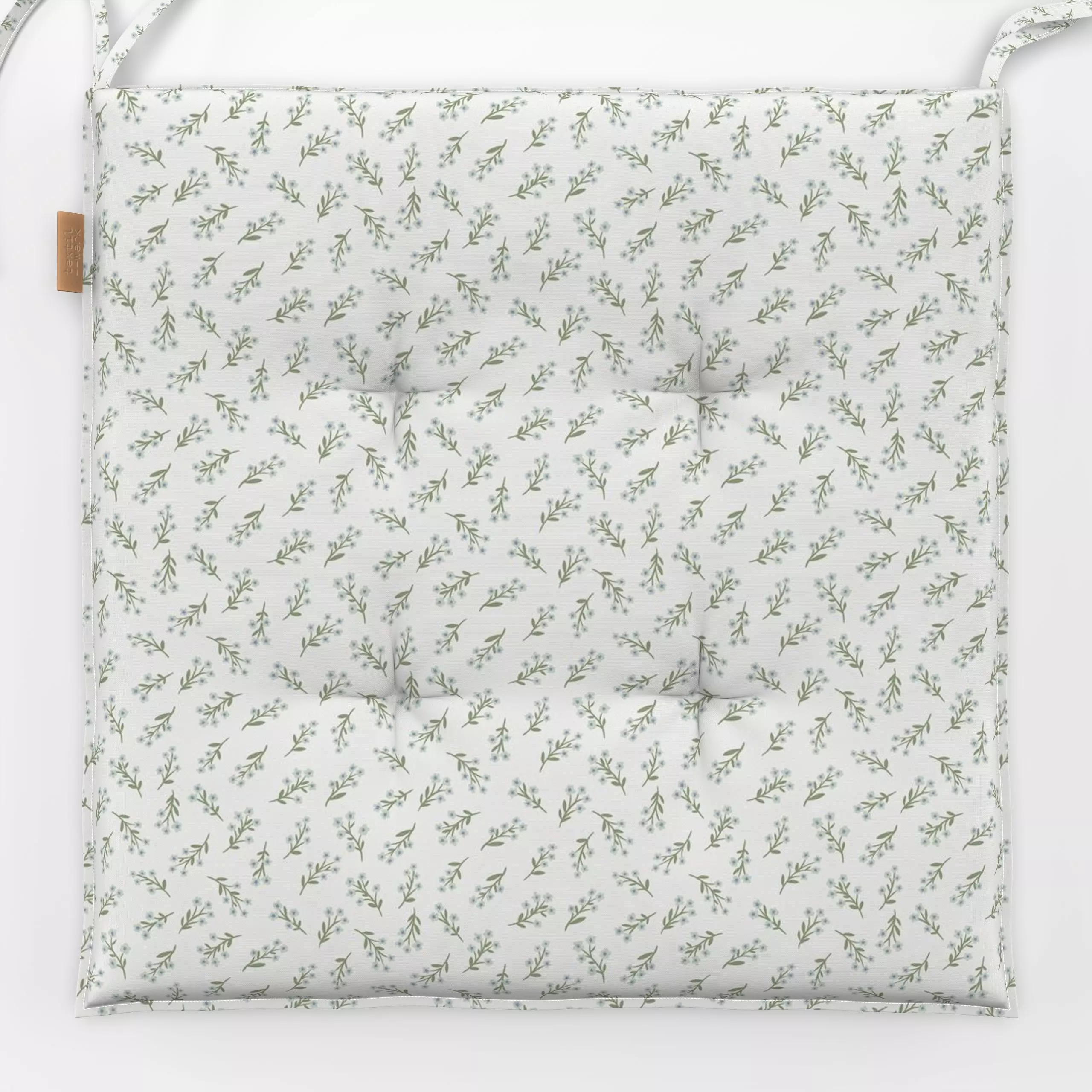 Sitzkissen Ditsy Blumen Weiß - Blumen & Florales, Frühling, Symbole & Muster, Ostern - von „DEINKI"; Blumen, Wildblumen, Ver...