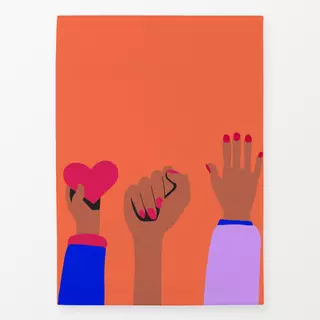 Geschirrtücher Women empowerment orange