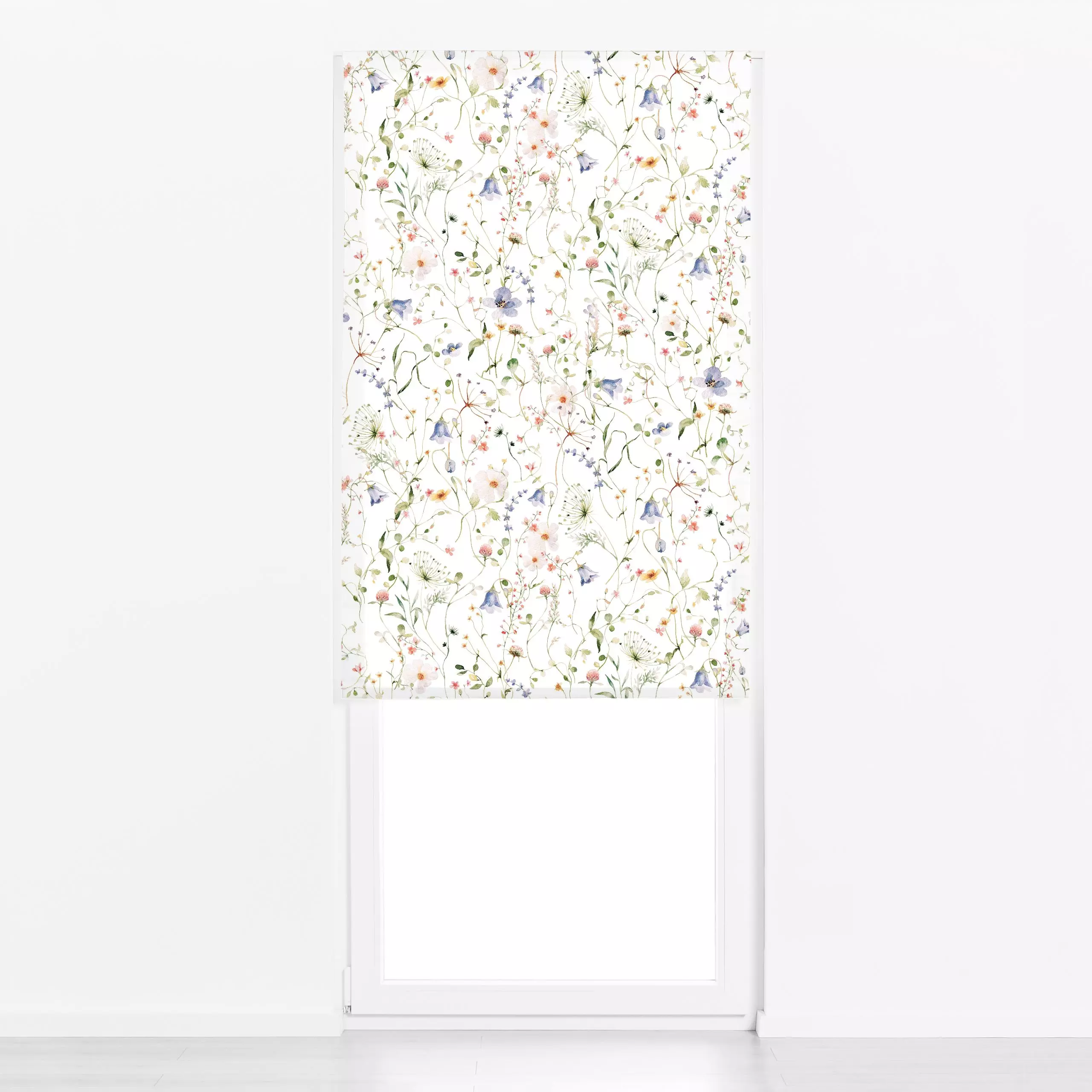 Raffrollo Sommer Wiese 7 - Blumen & Florales - von „Uta Naumann"; Muster, skandinavisch, Blumen, Garten, Wildblumen, Hygge, ...