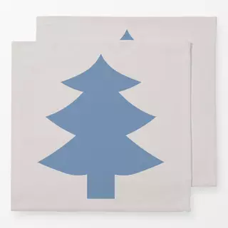 Servietten Christmas Tree Blue