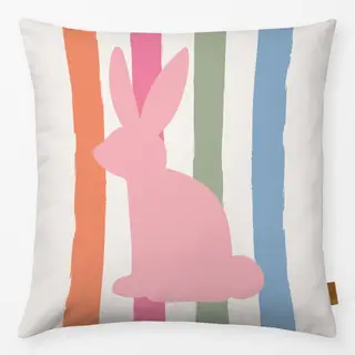 Kissen Hasen Streifen bunt