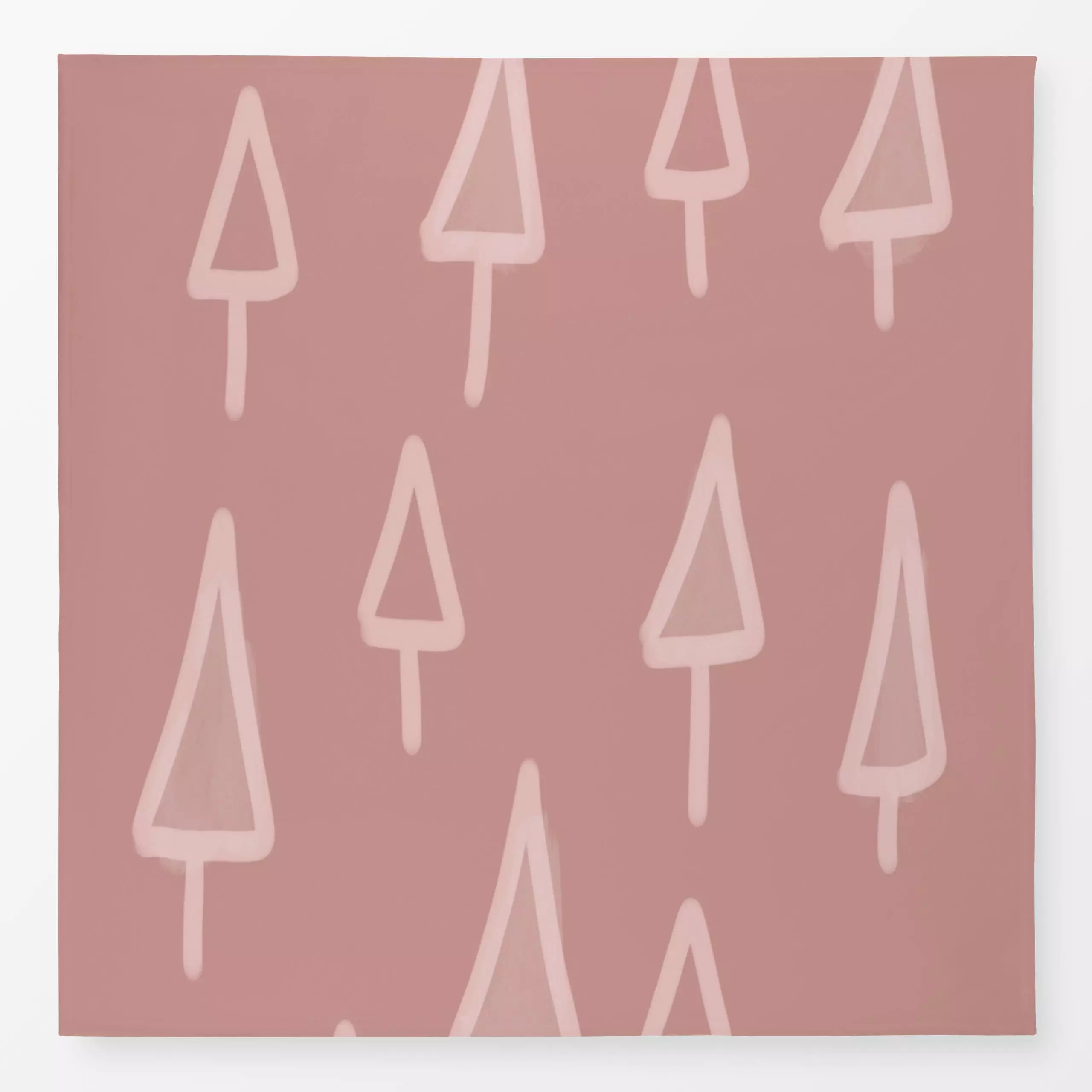 Tischdecke Rose Tannen - Kinderzimmer & Motive für Kinder, Weihnachten - von „Ute Arnold"; altrosa, Tannenbaum, Weihnachten,...