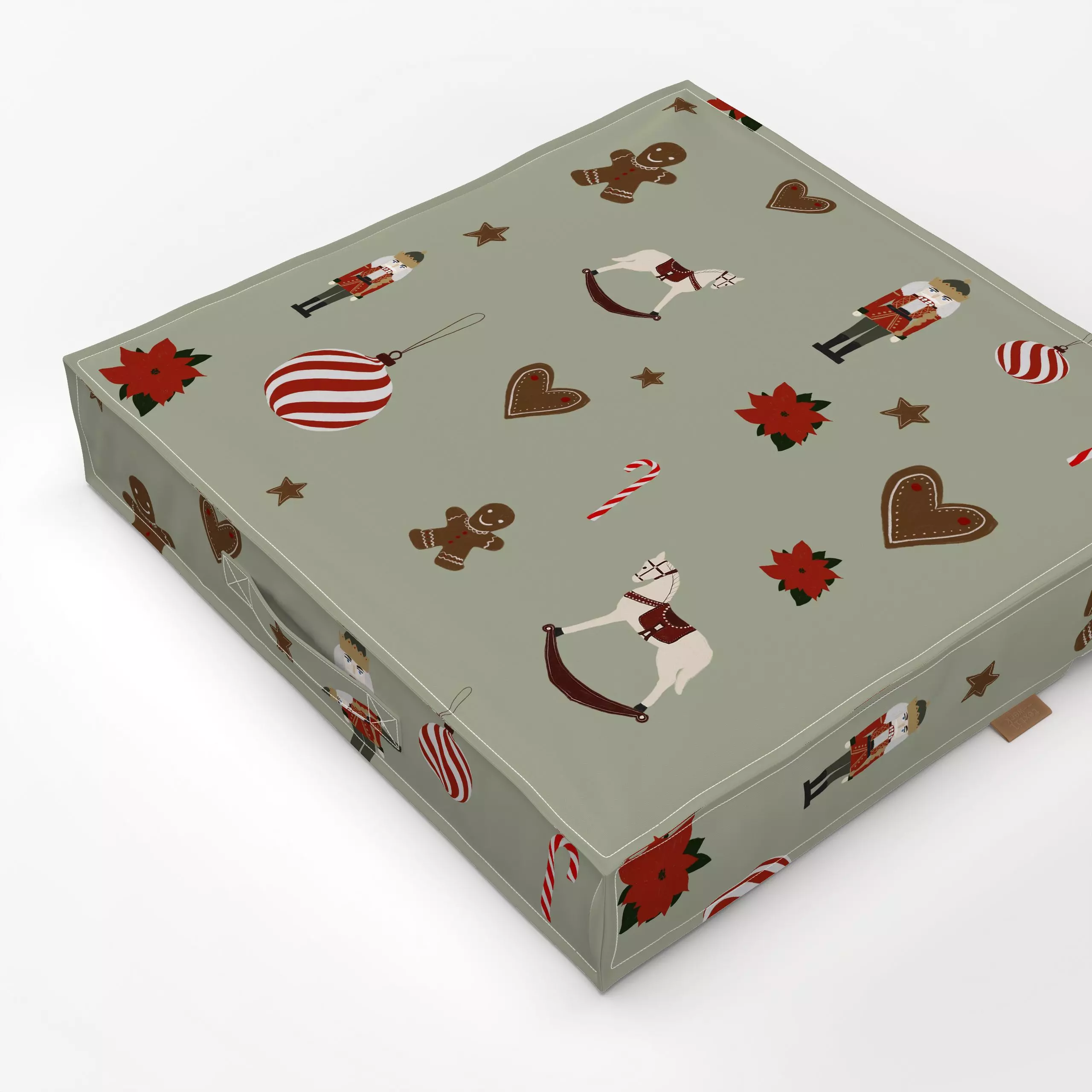Bodenkissen Weihnachten Muster - Kinderzimmer & Motive für Kinder, Weihnachten - von „Sophie Augustin Illustration"; Nusskna...
